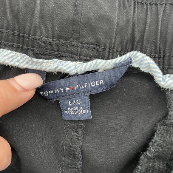 Tommy Hilfiger Women's Black Cargo Ankle Jogger Cotton Canvas Large - Picture 5 of 7
